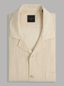 Shirt man xacus solid colour seersucker beige_1