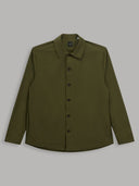 Shirt man xacus solid colour textured army green_1