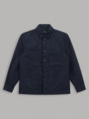 Overshirt man xacus solid colour textured dark blue_1