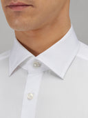 Shirt man xacus solid colour twill white_2