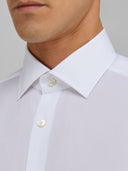 Shirt man xacus solid colour poplin white_2