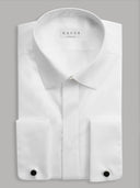 Shirt man xacus solid colour canvas white_1