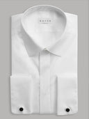Shirt man xacus solid colour poplin white_1