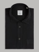 Shirt man xacus solid colour linen black_1