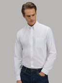 Shirt man xacus solid colour oxford white_3