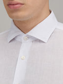 Shirt man xacus solid colour linen off-white_2
