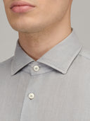 Shirt man xacus solid colour linen grey_2