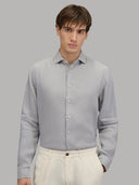 Shirt man xacus solid colour linen grey_3