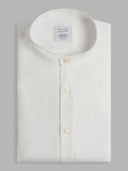 Shirt man xacus solid colour linen white_1