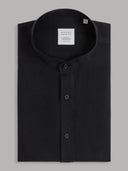 Shirt man xacus solid colour linen black_1