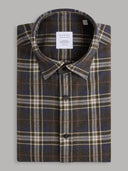 Shirt man xacus check twill dark green_1
