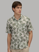 Shirt man xacus pattern textured forest green_3