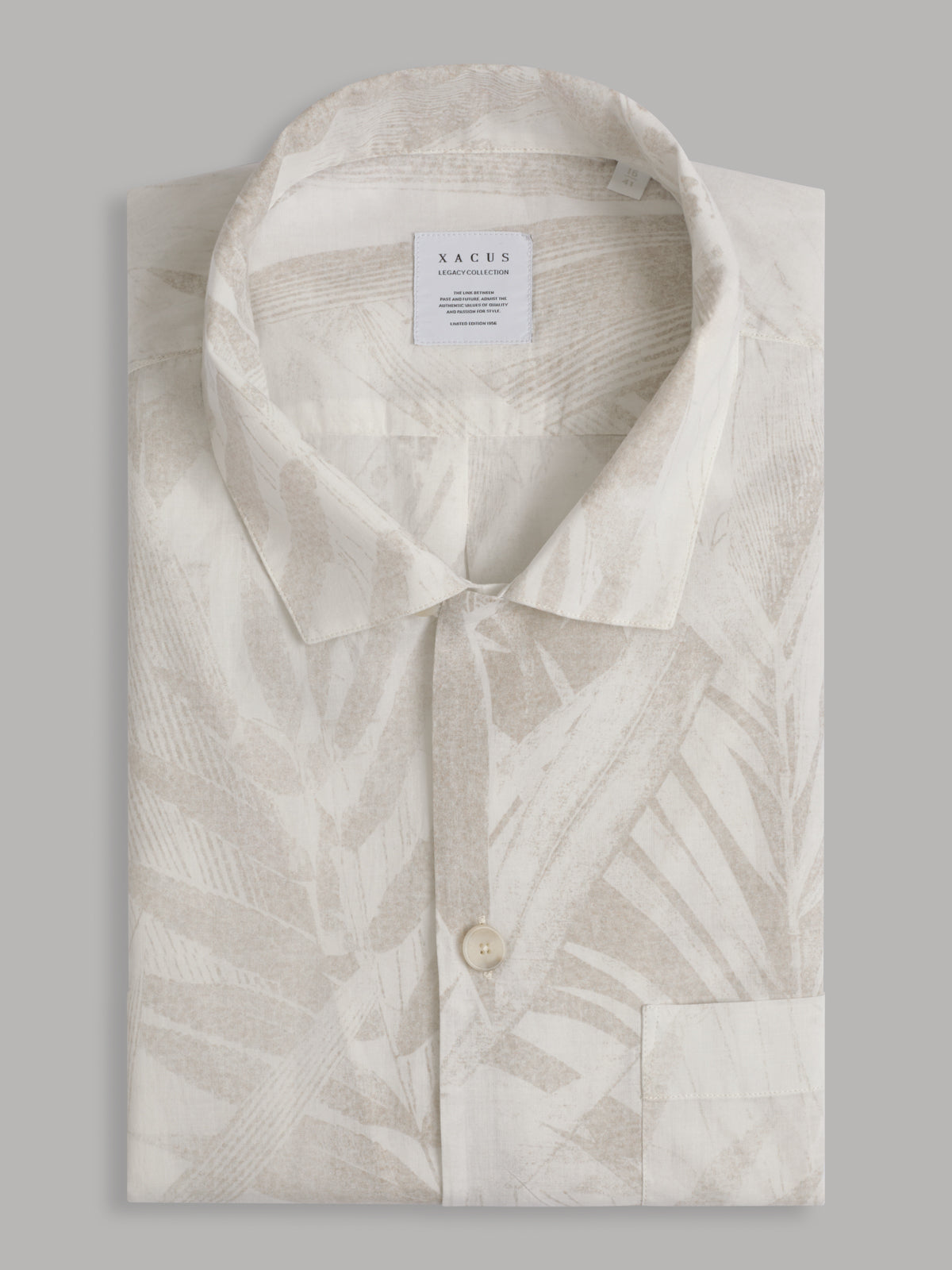 Shirt Collar Spread Pattern Muslin Off-white – Xacus