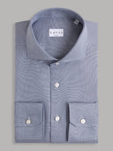 Shirt man xacus solid colour textured blue_1