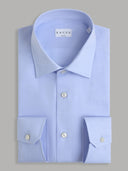 Shirt man xacus solid colour textured light blue_1