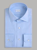 Shirt man xacus solid colour twill light blue_1