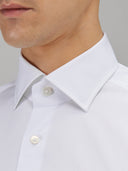 Shirt man xacus solid colour poplin white_2