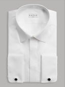 Shirt man xacus solid colour canvas white_1