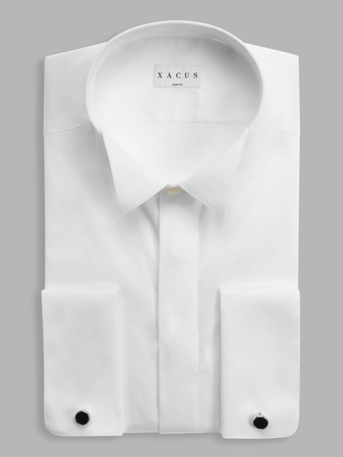 Shirt Collar Wing Tip Solid Colour Canvas White – Xacus