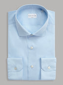 Shirt man xacus solid colour poplin light blue_1