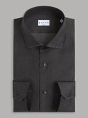 Shirt man xacus solid colour twill dark grey_1