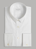 Shirt man xacus solid colour poplin white_1