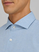 Shirt man xacus solid colour twill light blue_2
