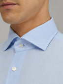 Shirt man xacus solid colour leno fabric light blue_2