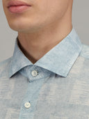 Shirt man xacus pattern muslin dark blue_2