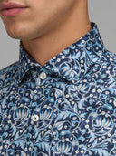 Shirt man xacus pattern poplin blue_2