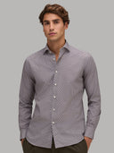 Shirt man xacus pattern poplin beige_3