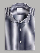 Shirt man xacus stripe oxford navy blue_1