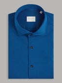 Shirt man xacus solid colour seersucker blue royal_1