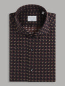 Shirt man xacus stripe twill dark red_1