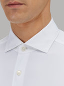 Shirt man xacus solid colour twill white_2