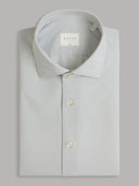 Shirt man xacus solid colour textured pale grey_1
