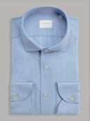 Shirt man xacus solid colour textured deep sky blue_1