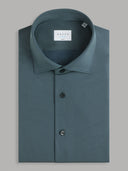 Shirt man xacus solid colour textured teal_1
