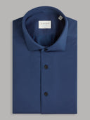 Shirt man xacus solid colour textured dark blue_1