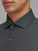 Shirt man xacus solid colour textured dark grey_2