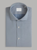 Shirt man xacus solid colour textured dark blue_1
