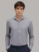Shirt man xacus pattern textured dark grey_3