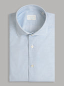 Shirt man xacus solid colour textured light blue_1