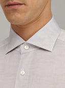 Shirt man xacus solid colour textured brown_2