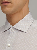 Shirt man xacus pattern textured beige_2