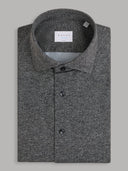 Shirt man xacus pattern textured black and white_1
