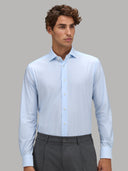 Shirt man xacus stripe oxford light blue_3