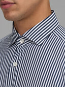 Shirt man xacus stripe oxford navy blue_2