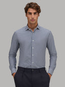 Shirt man xacus stripe oxford navy blue_3