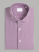 Shirt man xacus stripe twill wine_1